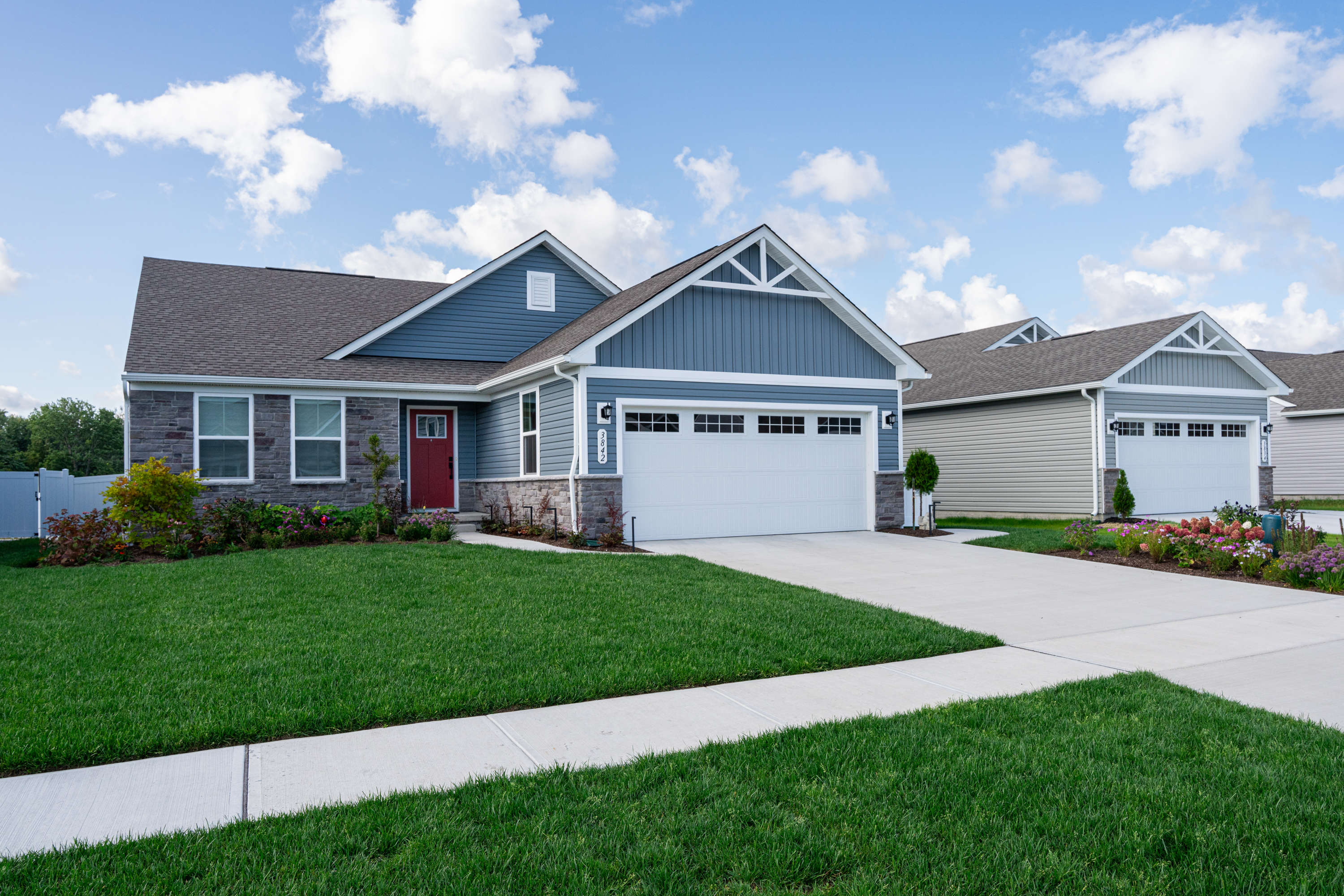 Multi-level patio and retaining wall at the Padre Pio Residence