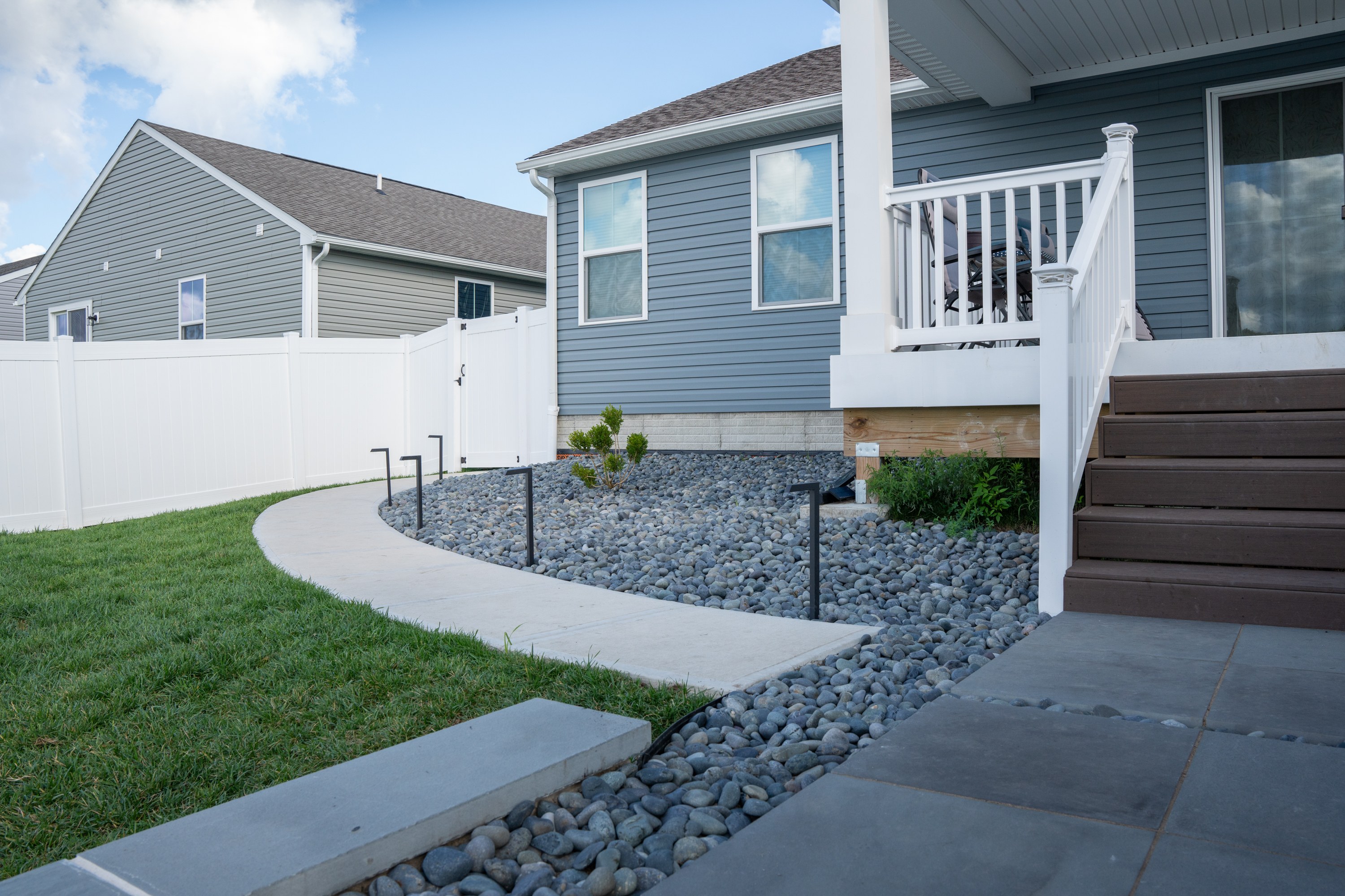 Fire pit seating area, Padre Pio Residence